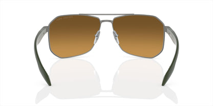 Prada 51VS Polarised Gunmetal Rubber Brown Mirror Gradient (51VS DG1741)