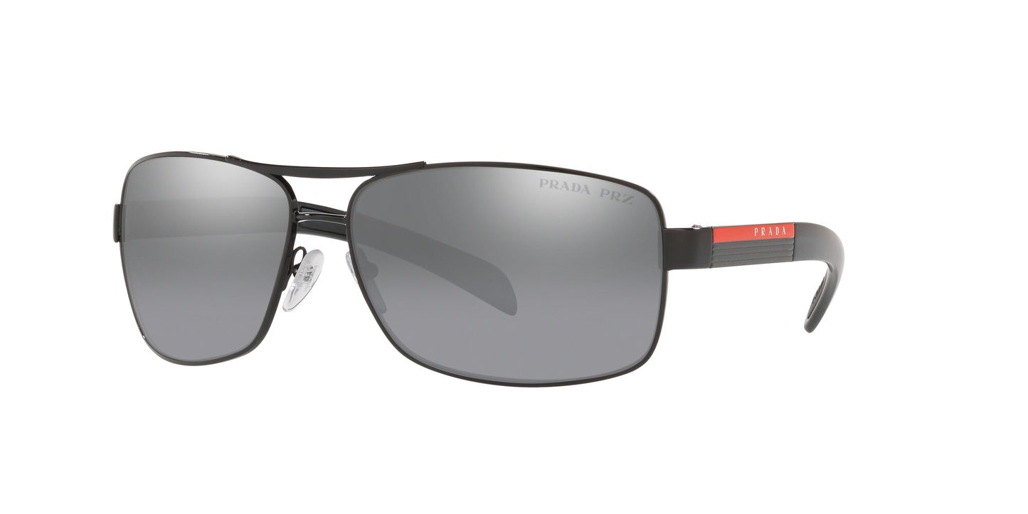 Prada 54IS Polarised Black Grey Mirror Silver Gradient (54IS 1AB2F2)