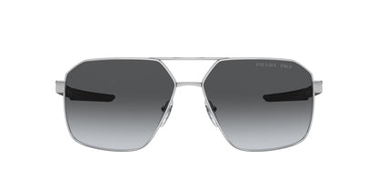 Prada 55WS Polarised Silver Grey Gradient (55WS 1BC06G)