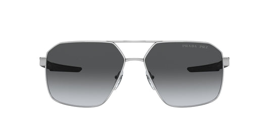 Prada 55WS Polarised Silver Grey Gradient (55WS 1BC06G)