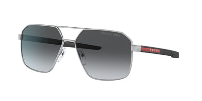 Prada 55WS Polarised Silver Grey Gradient (55WS 1BC06G)