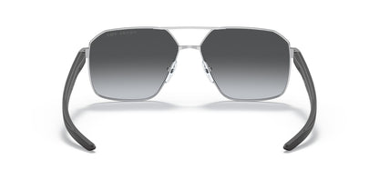 Prada 55WS Polarised Silver Grey Gradient (55WS 1BC06G)