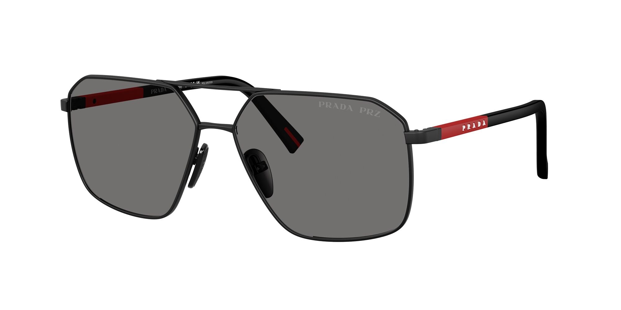 Prada A50S Polarised Matte Black Dark Grey (A50S 1BO02G)