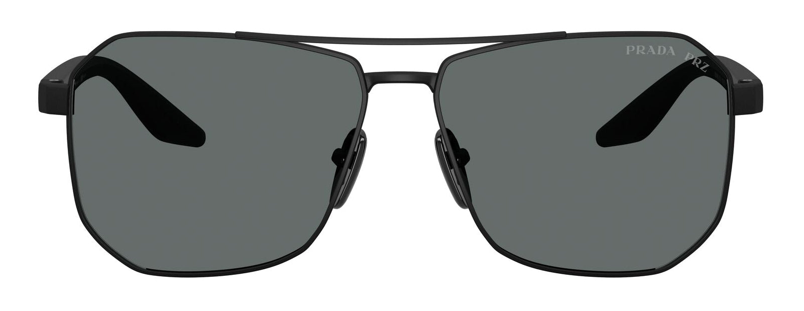 Prada A53S Polarised Rubber Black Dark Grey (A53S DG05Z1)