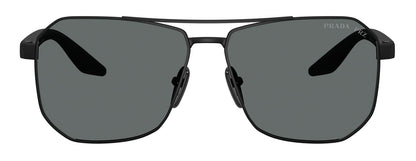 Prada A53S Polarised Rubber Black Dark Grey (A53S DG05Z1)