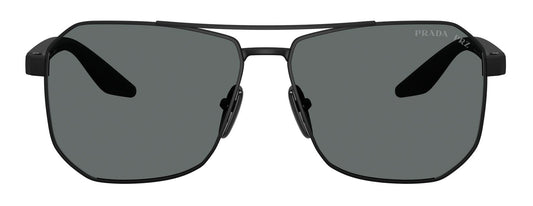 Prada A53S Polarised Rubber Black Dark Grey (A53S DG05Z1)