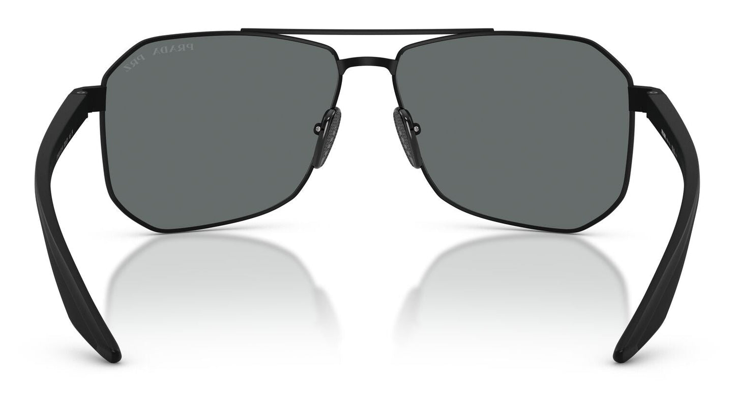 Prada A53S Polarised Rubber Black Dark Grey (A53S DG05Z1)