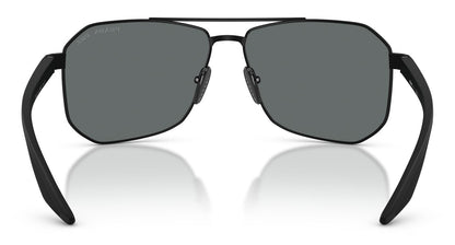 Prada A53S Polarised Rubber Black Dark Grey (A53S DG05Z1)