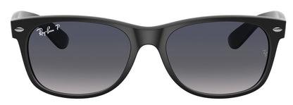 Ray-Ban 2132 New Wayfarer Polarised Matte Black Blue/Grey Gradient RB2132 601S78 (55)