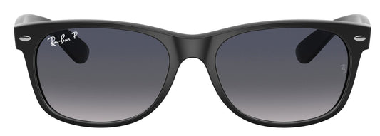 Ray-Ban 2132 New Wayfarer Polarised Matte Black Blue/Grey Gradient RB2132 601S78 (55)
