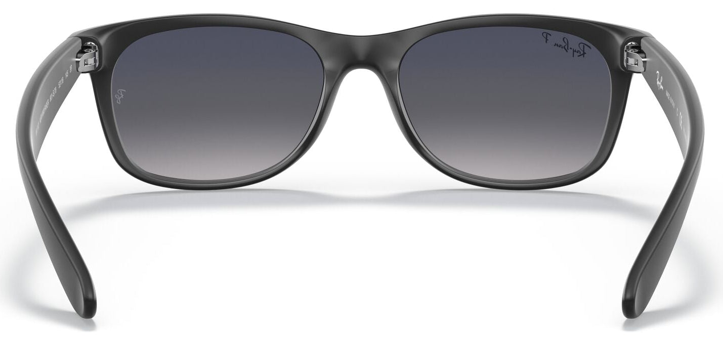 Ray-Ban 2132 New Wayfarer Polarised Matte Black Blue/Grey Gradient RB2132 601S78 (55)