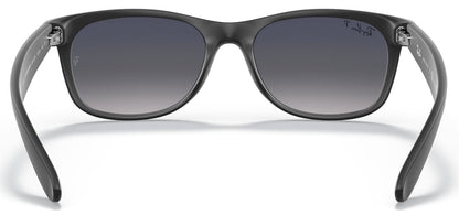 Ray-Ban 2132 New Wayfarer Polarised Matte Black Blue/Grey Gradient RB2132 601S78 (55)