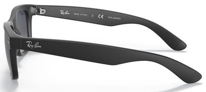 Ray-Ban 2132 New Wayfarer Polarised Matte Black Blue/Grey Gradient RB2132 601S78 (55)