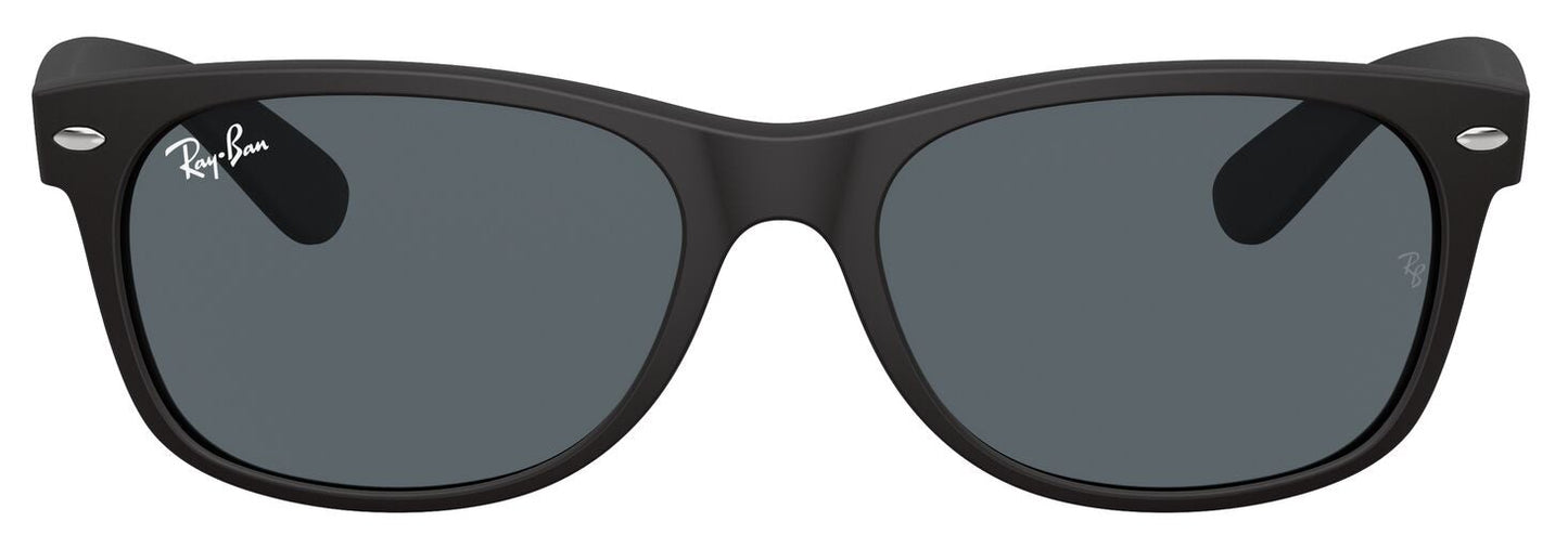Ray-Ban 2132 New Wayfarer Matte Black Rubber Blue RB2132 622/R5 (55)