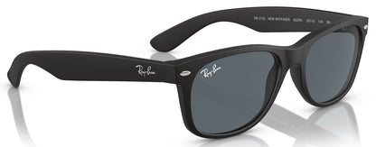 Ray-Ban 2132 New Wayfarer Matte Black Rubber Blue RB2132 622/R5 (55)
