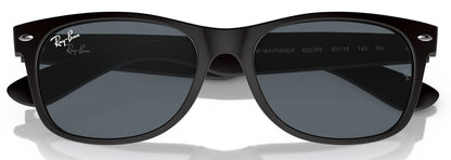 Ray-Ban 2132 New Wayfarer Matte Black Rubber Blue RB2132 622/R5 (55)