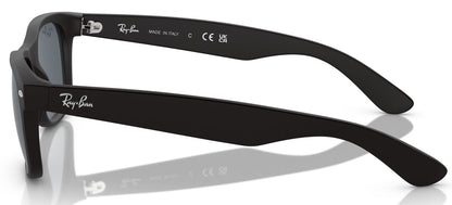 Ray-Ban 2132 New Wayfarer Matte Black Rubber Blue RB2132 622/R5 (55)