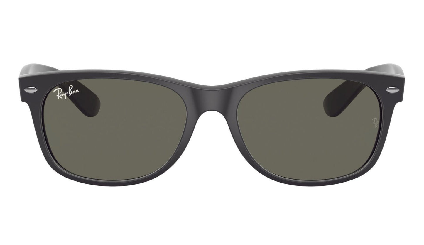 Ray-Ban New Wayfarer 2132 Black Rubber G15 Green (2132 622)