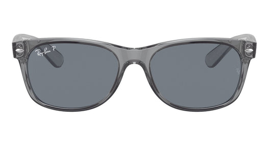 Ray-Ban New Wayfarer 2132 Polarised Transparent Grey Dark Blue (2132 64503R)