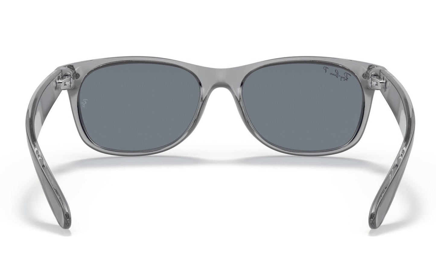 Ray-Ban New Wayfarer 2132 Polarised Transparent Grey Dark Blue (2132 64503R)