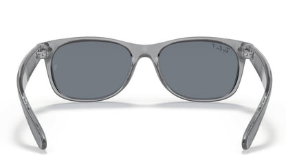 Ray-Ban New Wayfarer 2132 Polarised Transparent Grey Dark Blue (2132 64503R)