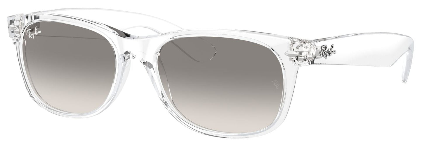 Ray-Ban 2132 New Wayfarer Transparent Clear Grey Gradient RB2132 677432 (55)