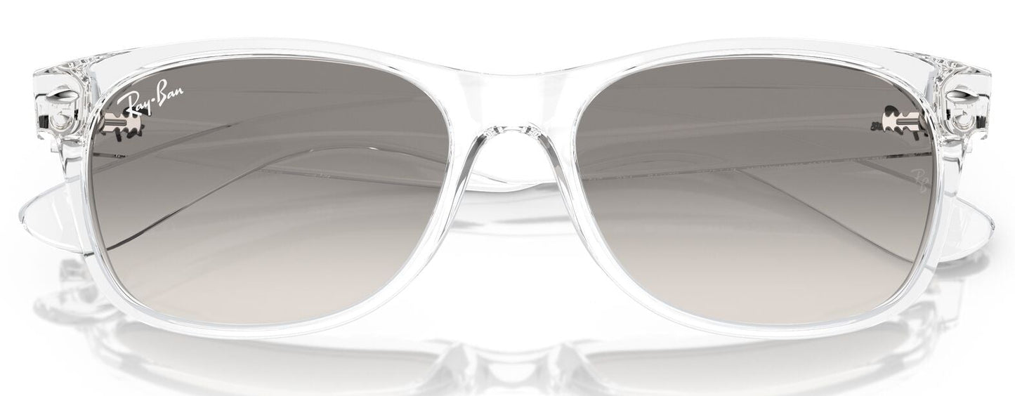 Ray-Ban 2132 New Wayfarer Transparent Clear Grey Gradient RB2132 677432 (55)