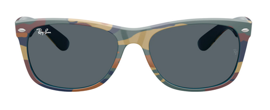 Ray-Ban 2132 New Wayfarer Matte Blue & Blue Camouflage Blue RB2132 6824R5 (55)
