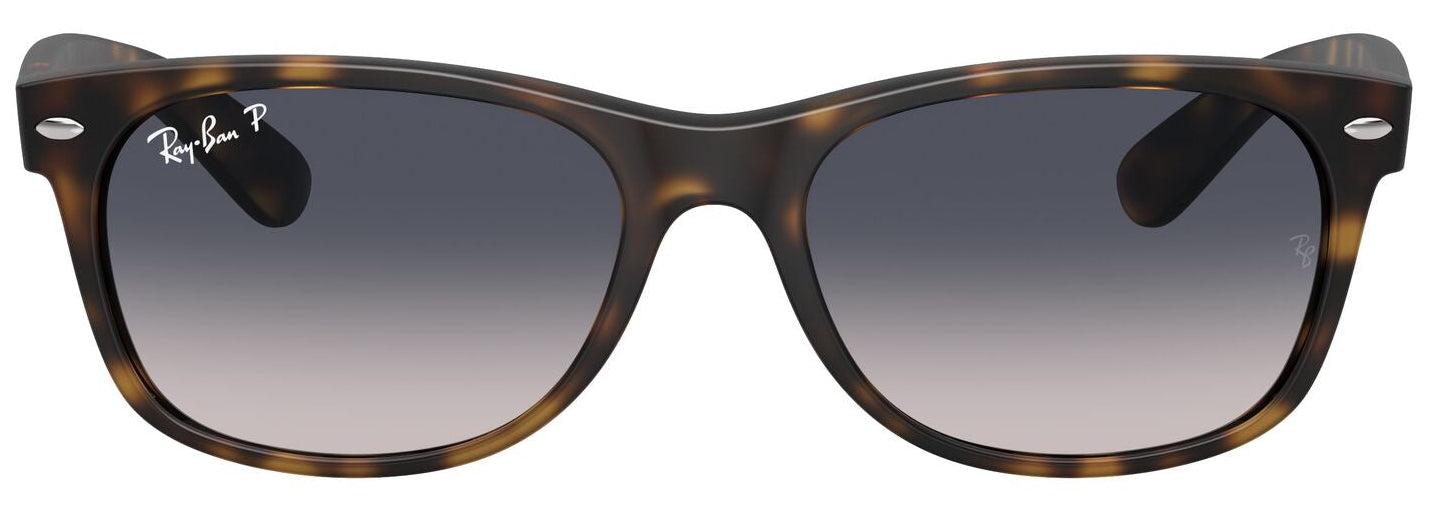 Ray-Ban 2132 New Wayfarer Polarised Matte Havana Blue Gradient RB2132 865/78 (55)