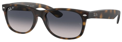 Ray-Ban 2132 New Wayfarer Polarised Matte Havana Blue Gradient RB2132 865/78 (55)