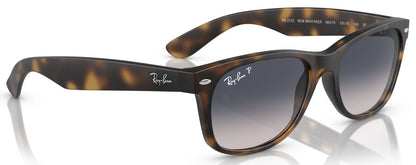 Ray-Ban 2132 New Wayfarer Polarised Matte Havana Blue Gradient RB2132 865/78 (55)