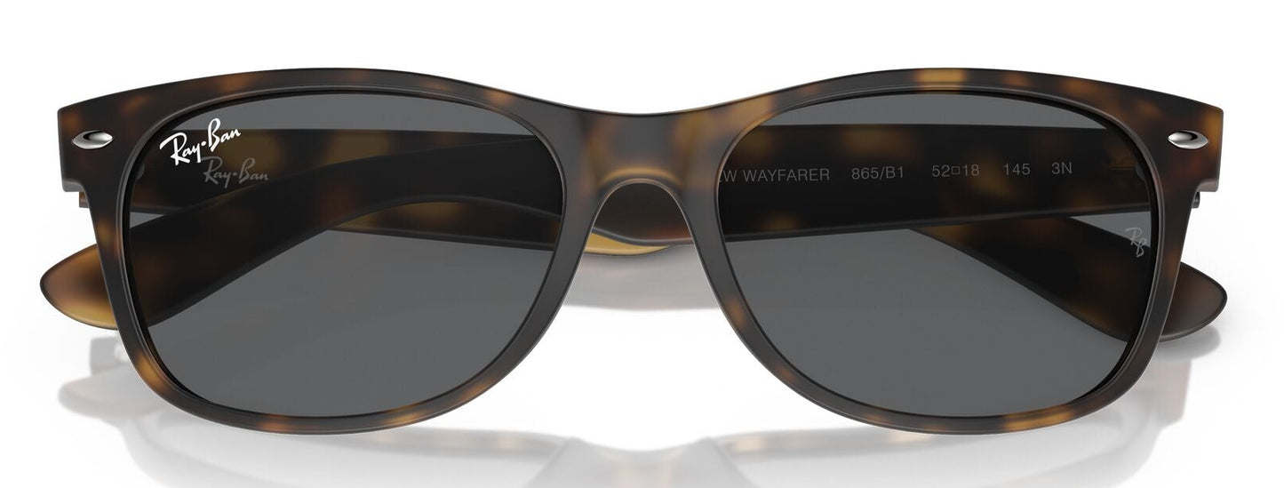Ray-Ban 2132 New Wayfarer Matte Havana Dark Grey RB2132 865/B1 (55)