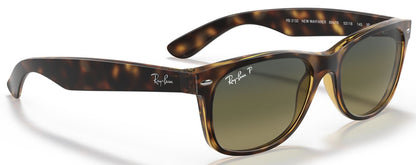 Ray-Ban 2132 New Wayfarer Polarised Matte Havana Blue/Green Gradient RB2132 894/76 (55)