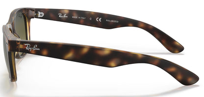 Ray-Ban 2132 New Wayfarer Polarised Matte Havana Blue/Green Gradient RB2132 894/76 (55)