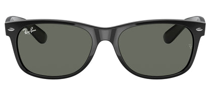Ray-Ban 2132 New Wayfarer Black G-15 Green RB2132 901 (52)