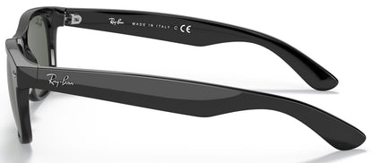 Ray-Ban 2132 New Wayfarer Black G-15 Green RB2132 901 (52)