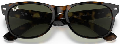 Ray-Ban 2132 New Wayfarer Tortoise G-15 Green RB2132 902L (55)