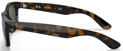 Ray-Ban 2132 New Wayfarer Tortoise G-15 Green RB2132 902L (55)