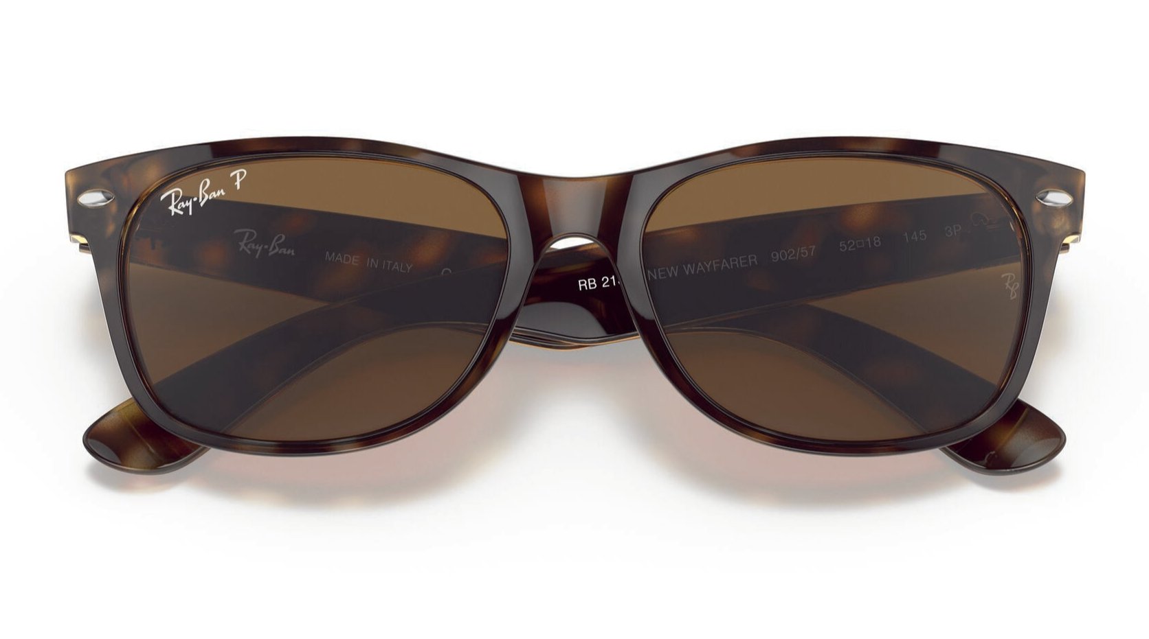 Ray Ban New Wayfarer 2132 Polarised Shiny Tortoise B15 Brown 2132 902 57 Great Southern Sunnies