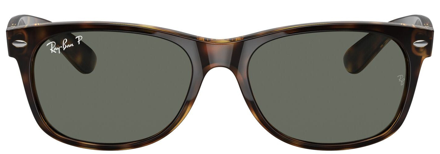 Ray-Ban 2132 New Wayfarer Polarised Tortoise Green RB2132 902/58 (55)