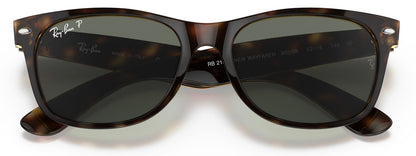 Ray-Ban 2132 New Wayfarer Polarised Tortoise Green RB2132 902/58 (55)