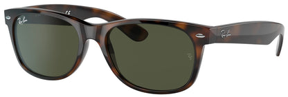 Ray-Ban 2132 New Wayfarer Tortoise G-15 Green RB2132 902 (52)