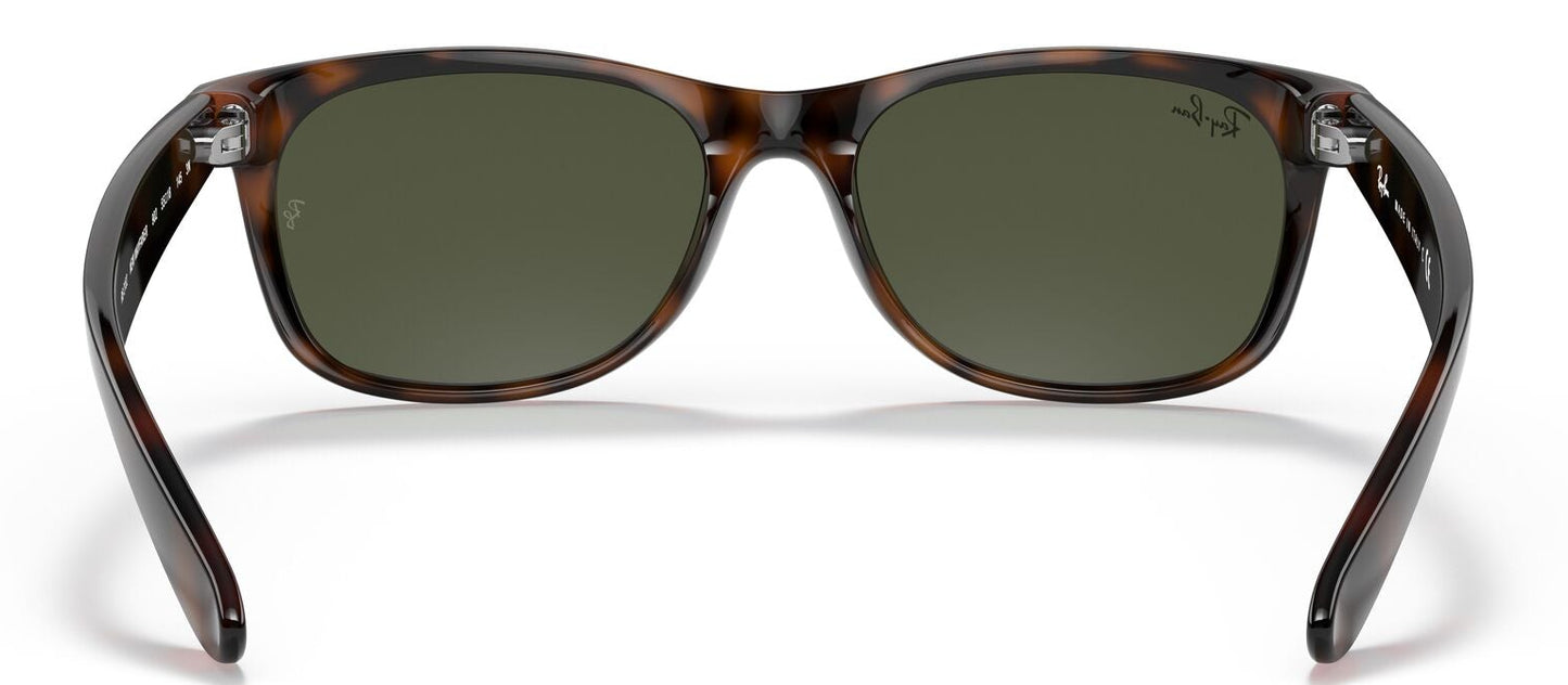 Ray-Ban 2132 New Wayfarer Tortoise G-15 Green RB2132 902 (52)