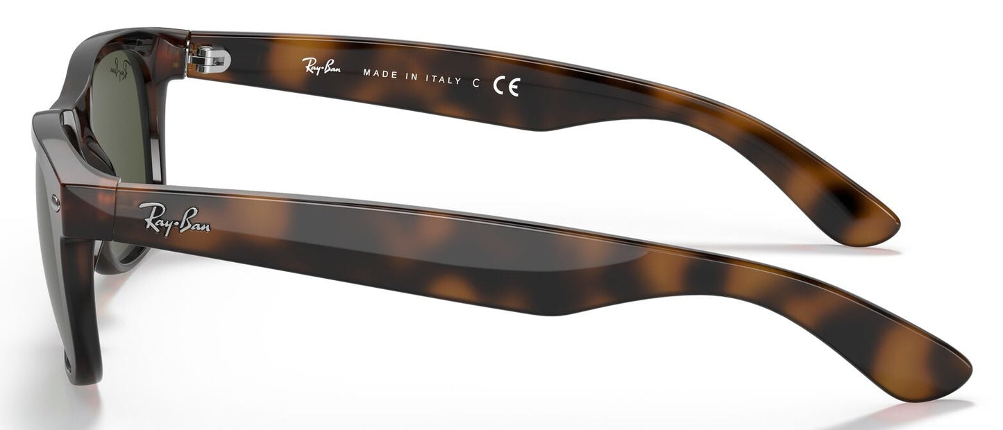 Ray-Ban 2132 New Wayfarer Tortoise G-15 Green RB2132 902 (52)