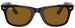 Ray-Ban 2140 Original Wayfarer Black On Transparent Brown RB2140 129433 (54)