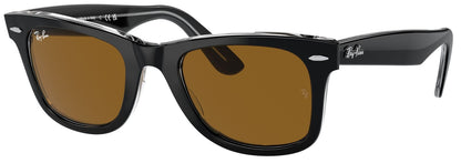 Ray-Ban 2140 Original Wayfarer Black On Transparent Brown RB2140 129433 (54)