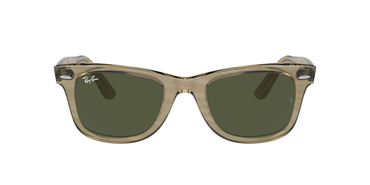 Ray-Ban Original Wayfarer Change 2140 (50) Photo Striped Grey Green (2140 138731 50)