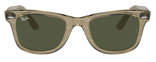 Ray-Ban 2140 Original Wayfarer Change Photo Striped Grey Green RB2140 138731 (50)