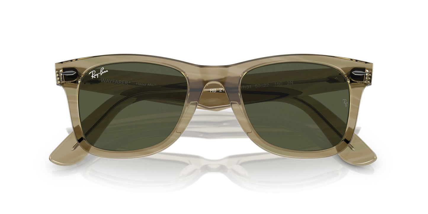 Ray-Ban Original Wayfarer Change 2140 (50) Photo Striped Grey Green (2140 138731 50)