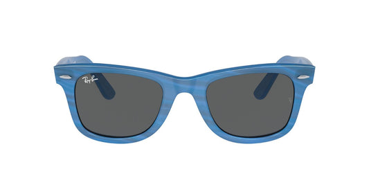 Ray-Ban Original Wayfarer Change 2140 (50) Photo Striped Blue Dark Grey (2140 1409B1 50)